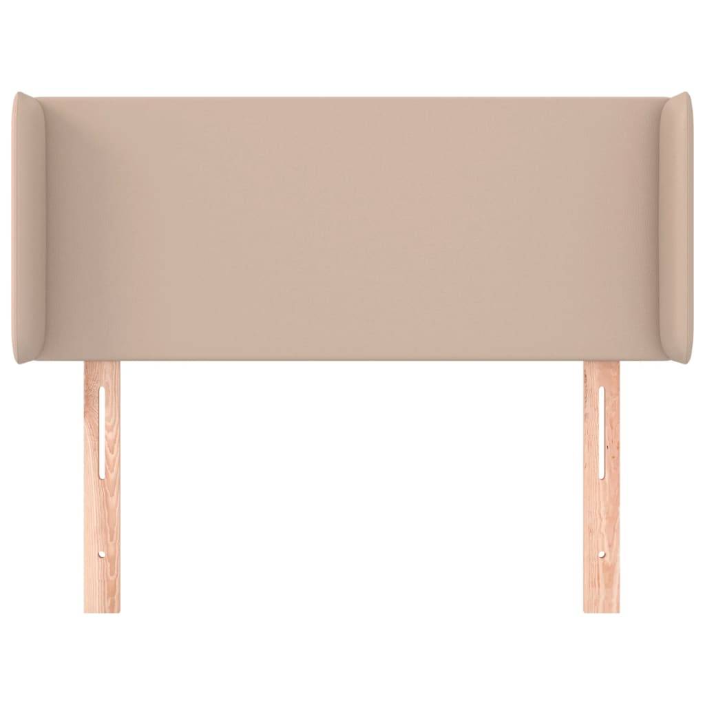 vidaXL Kopfteil mit Ohren Cappuccino-Braun 83x16x78/88 cm Kunstleder