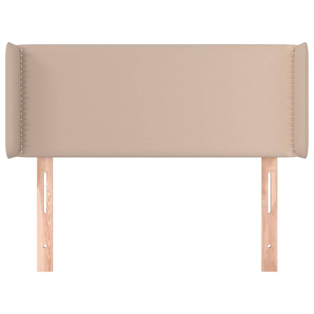 vidaXL Kopfteil mit Ohren Cappuccino-Braun 83x16x78/88 cm Kunstleder