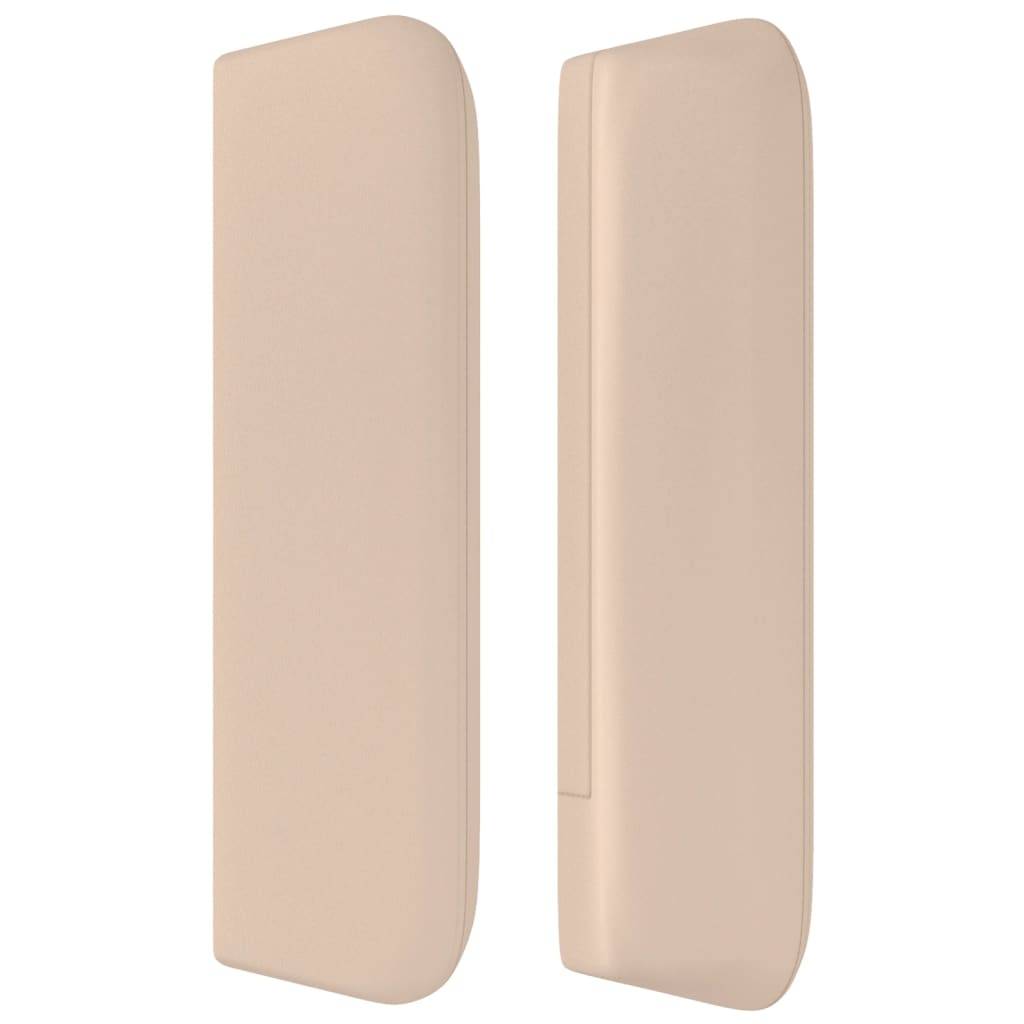 vidaXL Kopfteil mit Ohren Cappuccino-Braun 163x16x78/88 cm Kunstleder