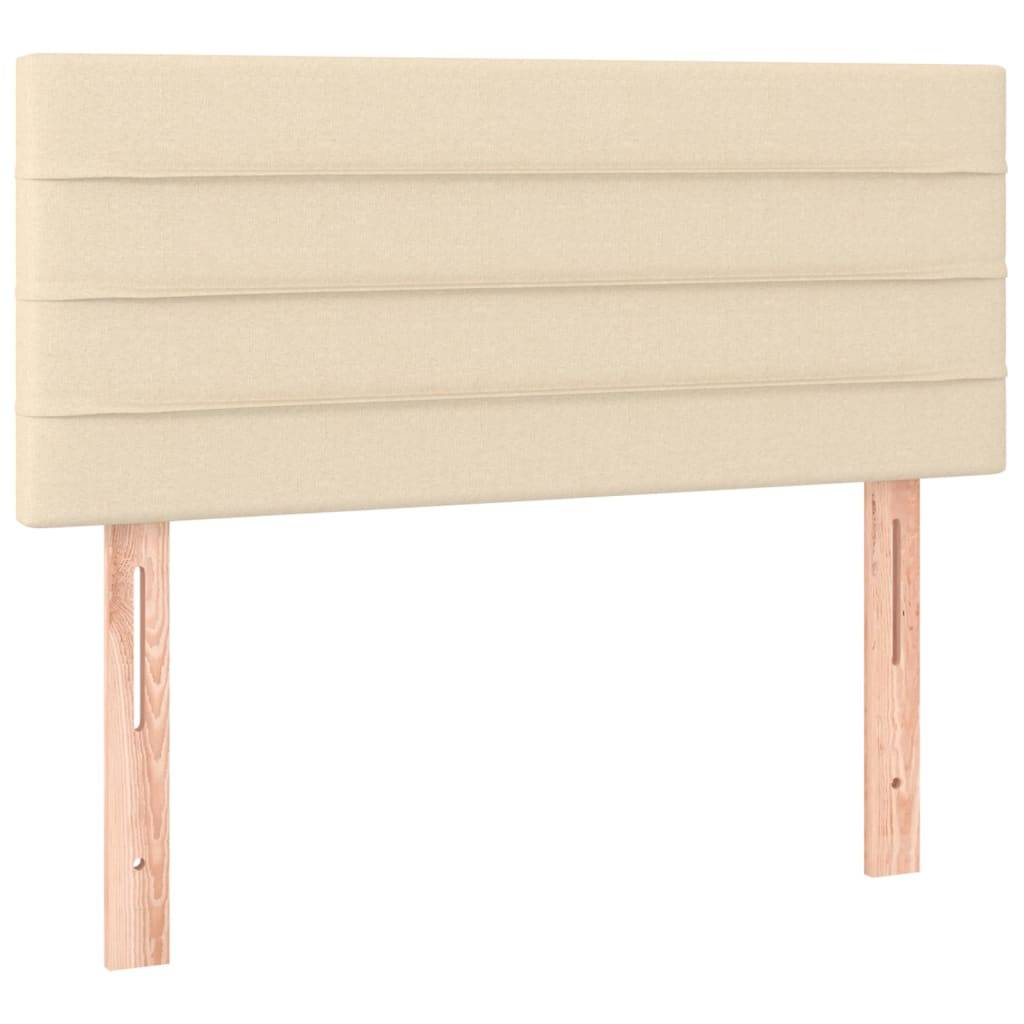 vidaXL LED Kopfteil Creme 90x5x78/88 cm Stoff