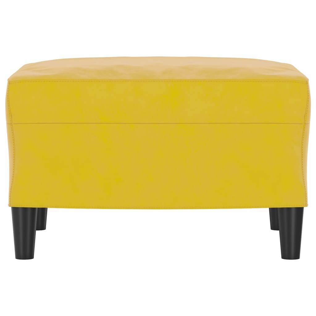 vidaXL Fußhocker Gelb 60x50x41 cm Samt