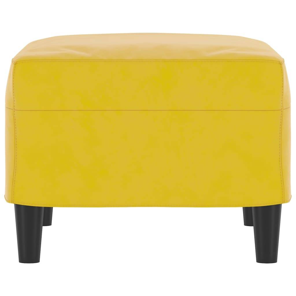 vidaXL Fußhocker Gelb 60x50x41 cm Samt