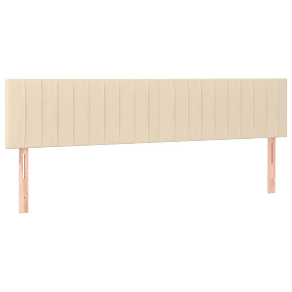 vidaXL Kopfteile 2 Stk. Creme 100x5x78/88 cm Stoff