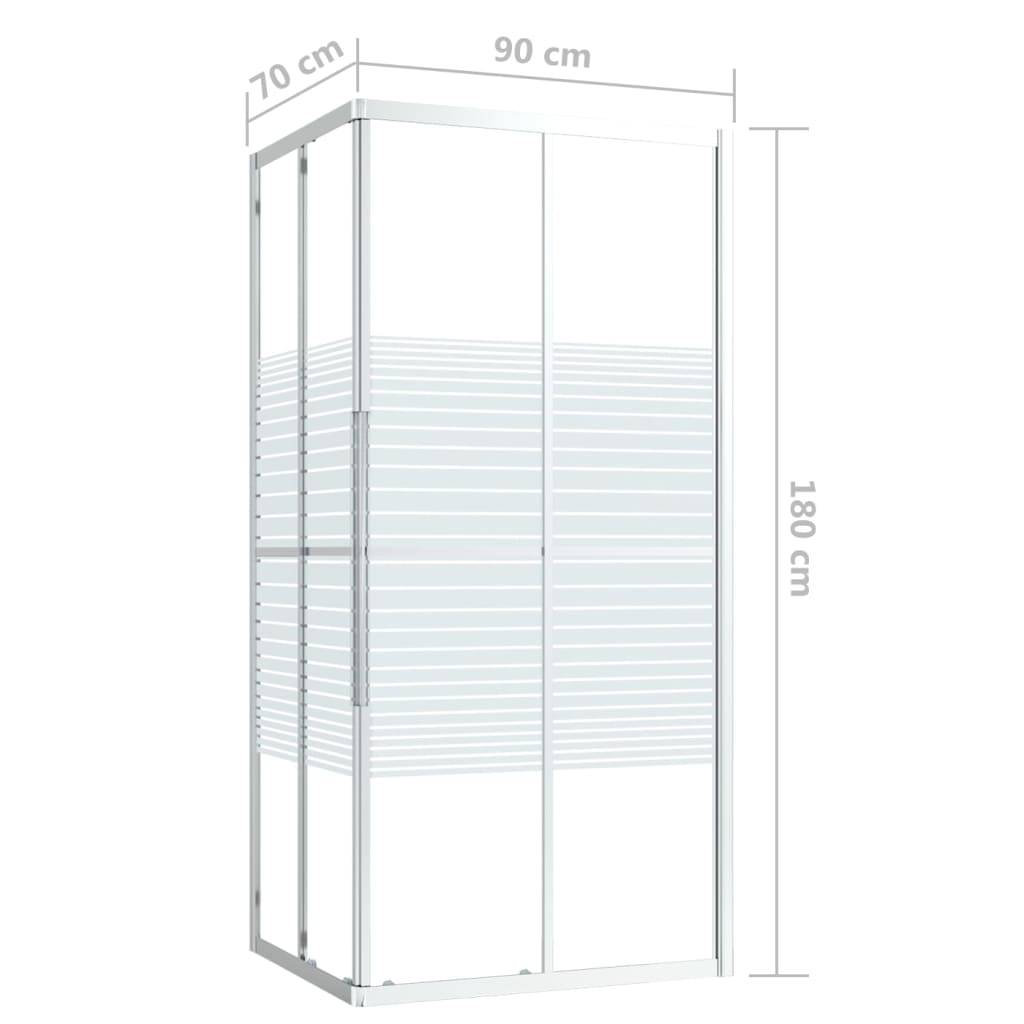 vidaXL Duschkabine ESG 90x70x180 cm
