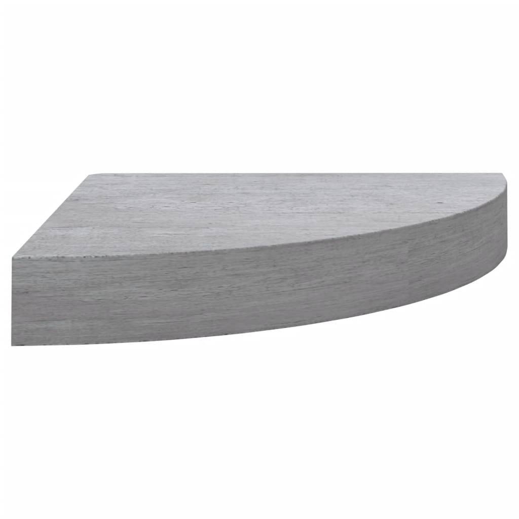 vidaXL Eck-Schweberegale 2 Stk. Betongrau 35x35x3,8 cm MDF