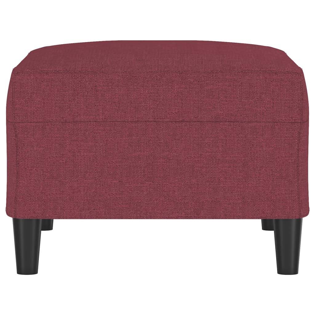 vidaXL Fußhocker Weinrot 70x55x41 cm Stoff