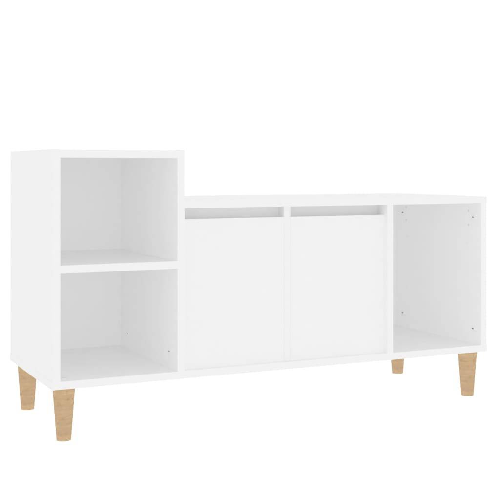 vidaXL TV-Schrank Weiß 100x35x55 cm Holzwerkstoff
