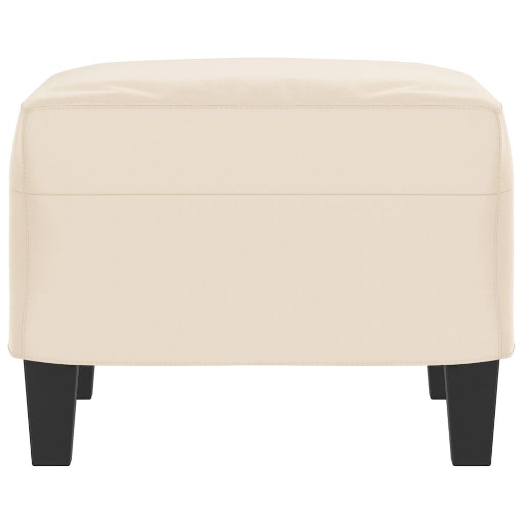 vidaXL Fußhocker Beige 60x50x41 cm Mikrofasergewebe