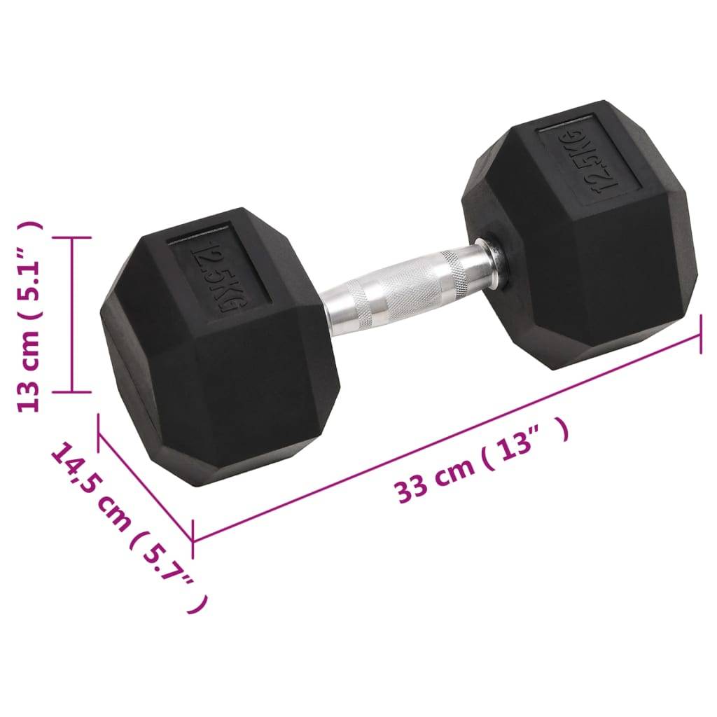 vidaXL Kurzhanteln 2 Stk. 25 kg Gusseisen