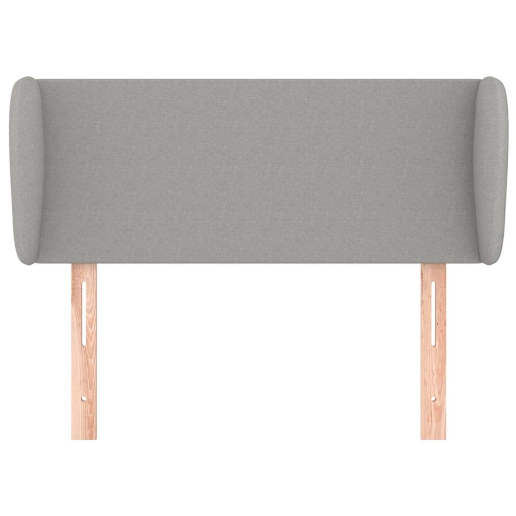 vidaXL Kopfteil mit Ohren Hellgrau 83x23x78/88 cm Stoff
