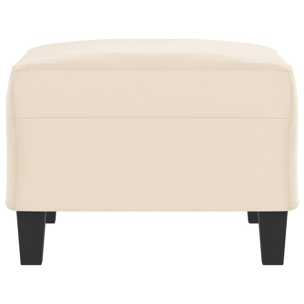 vidaXL Fußhocker Beige 70x55x41 cm Mikrofasergewebe