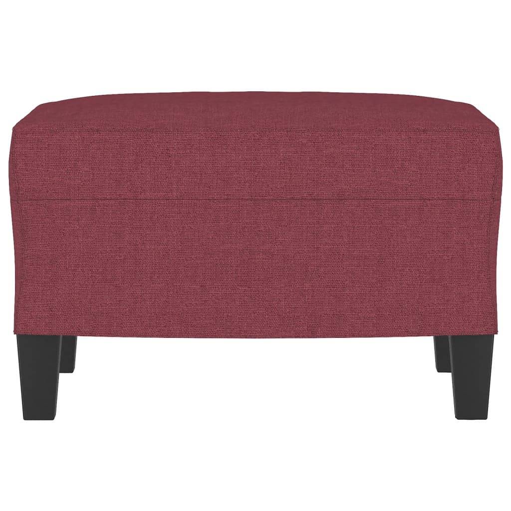 vidaXL Fußhocker Weinrot 60x50x41 cm Stoff