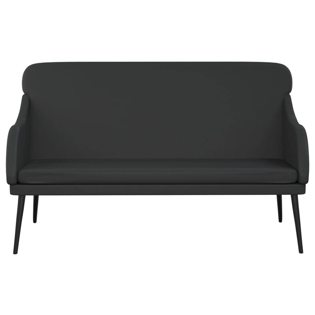 vidaXL Sitzbank Schwarz 110x76x80 cm Kunstleder