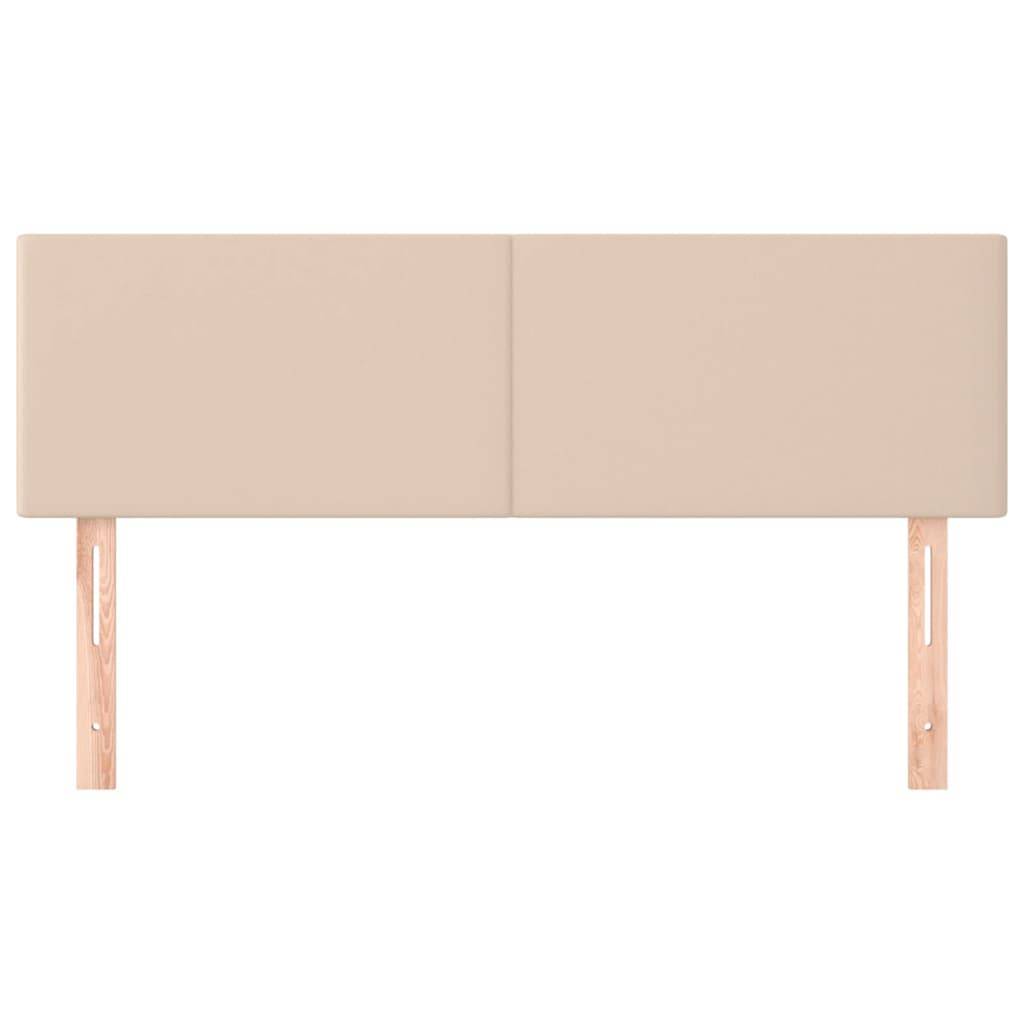vidaXL Kopfteile 2 Stk. Cappuccino-Braun 72x5x78/88 cm Kunstleder