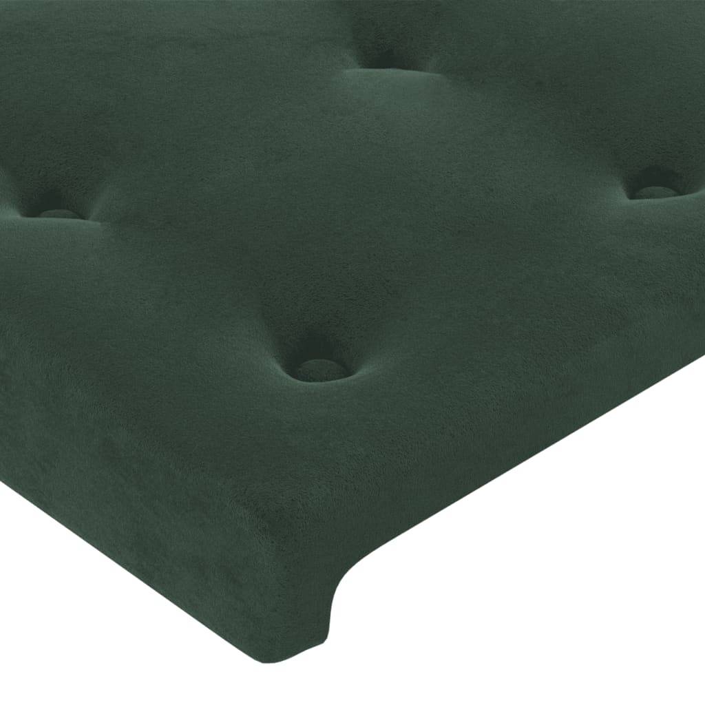 vidaXL Kopfteile 2 Stk. Dunkelgrün 80x5x78/88 cm Samt