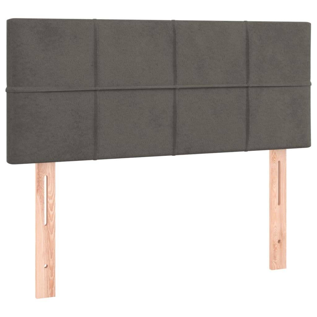 vidaXL Kopfteil Dunkelgrau 80x5x78/88 cm Samt