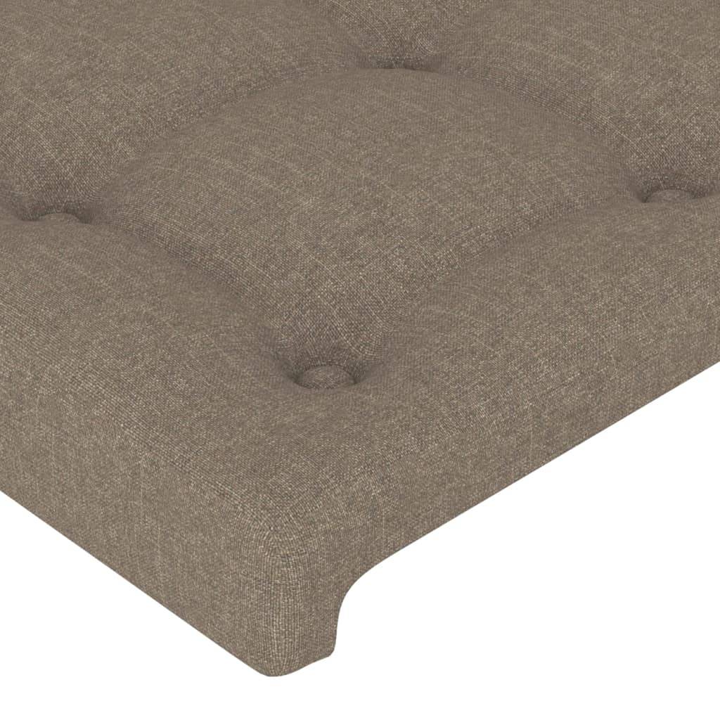 vidaXL Kopfteile 4 Stk. Taupe 100x5x78/88 cm Stoff