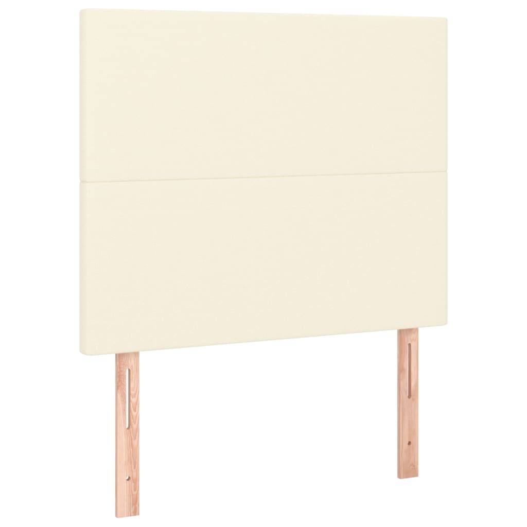 vidaXL Kopfteile 2 Stk. Creme 100x5x78/88 cm Kunstleder