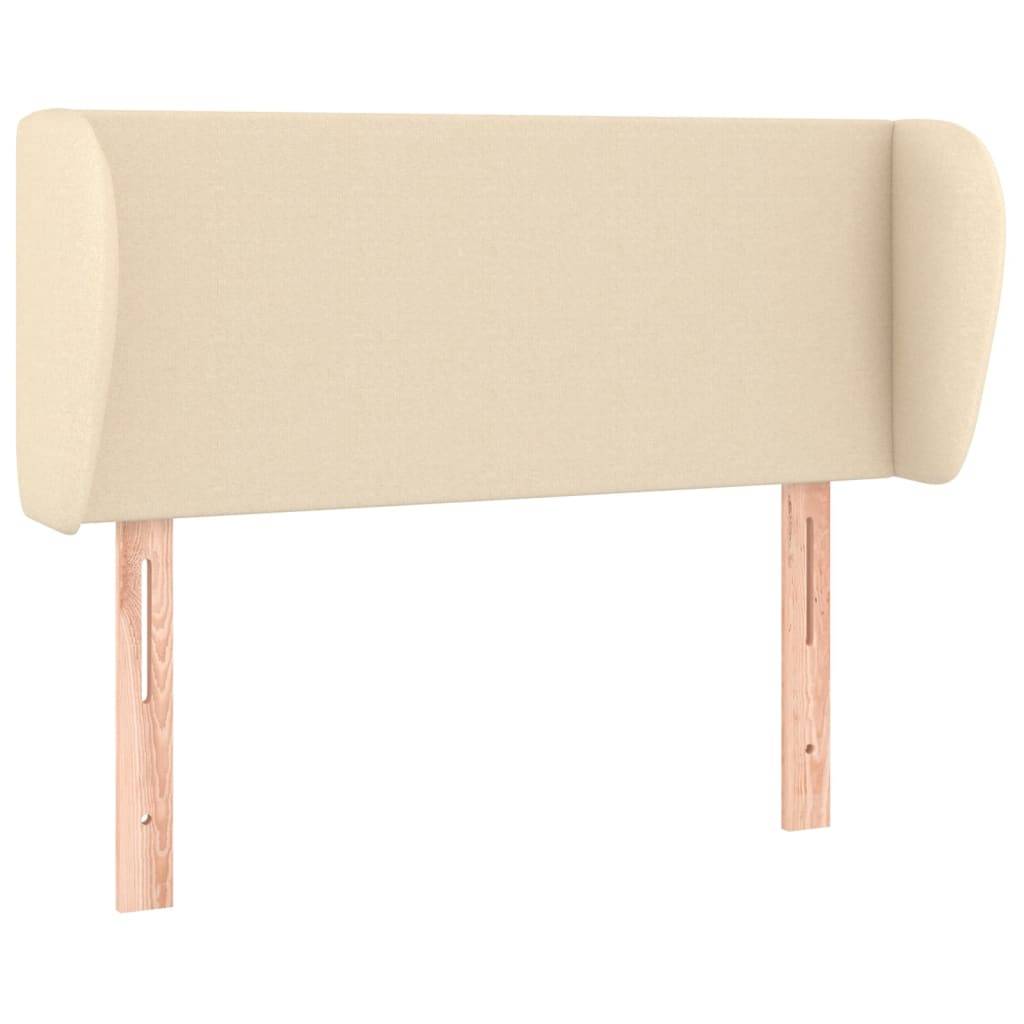 vidaXL Kopfteil mit Ohren Creme 103x23x78/88 cm Stoff