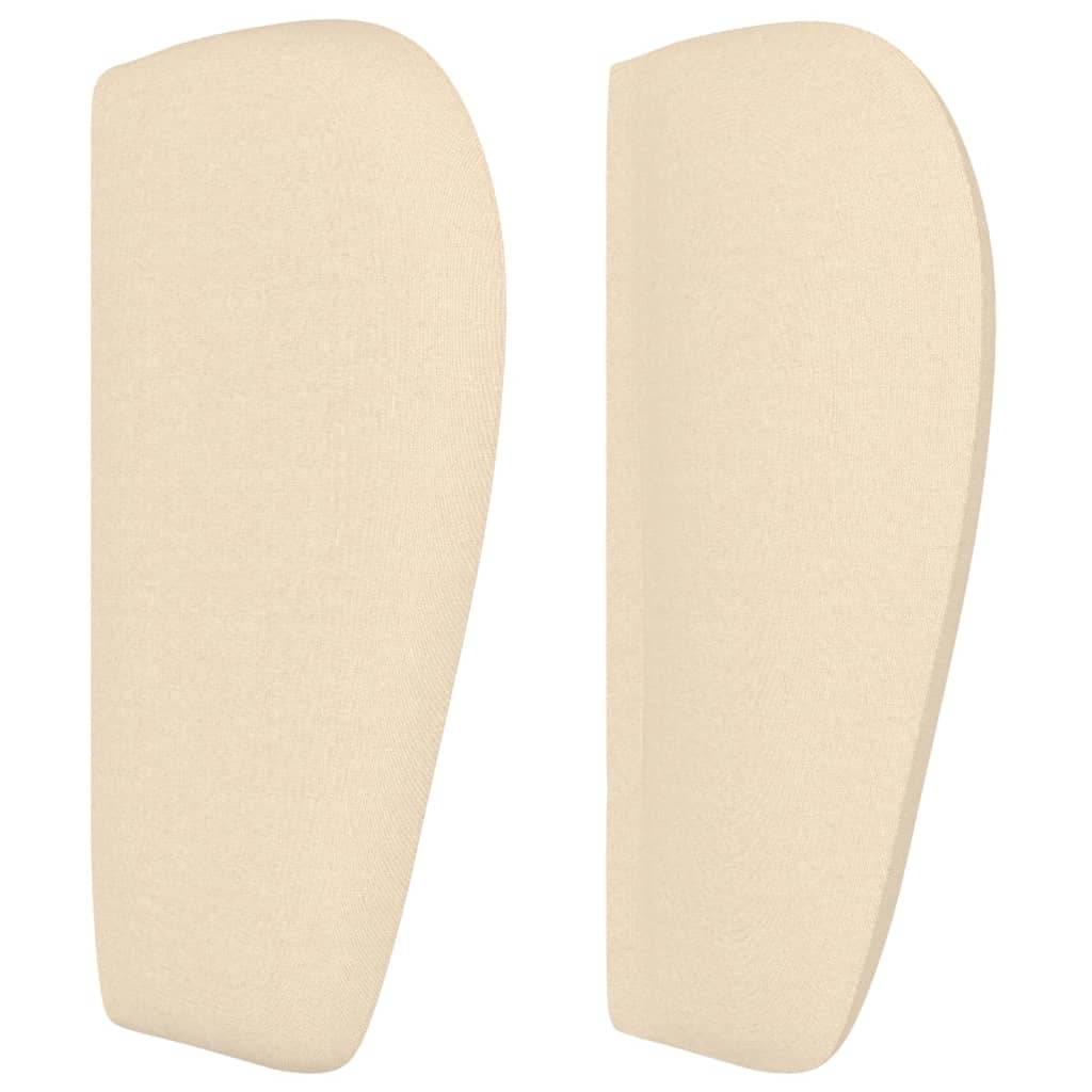 vidaXL Kopfteil mit Ohren Creme 103x23x78/88 cm Stoff