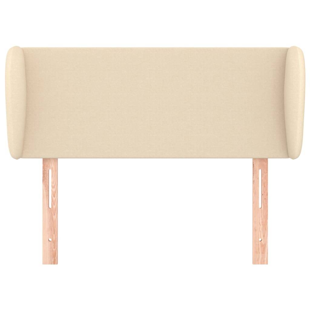 vidaXL Kopfteil mit Ohren Creme 103x23x78/88 cm Stoff