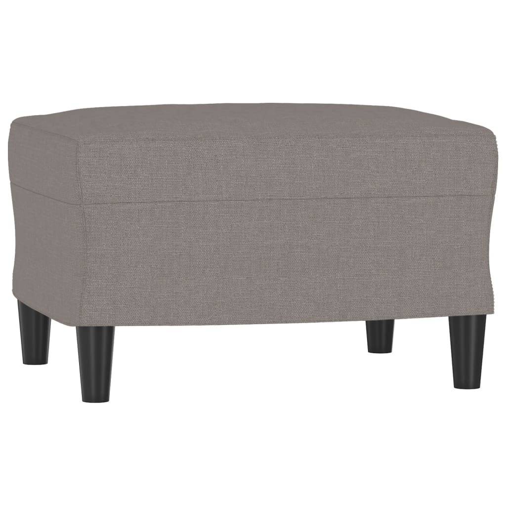 vidaXL Fußhocker Taupe 60x50x41 cm Stoff