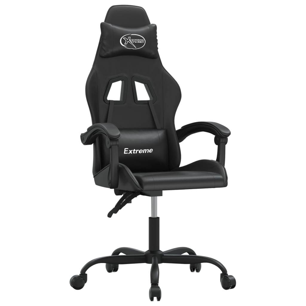 vidaXL Gaming-Stuhl Schwarz Kunstleder