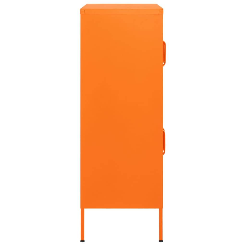 vidaXL Lagerschrank Orange 80x35x101,5 cm Stahl