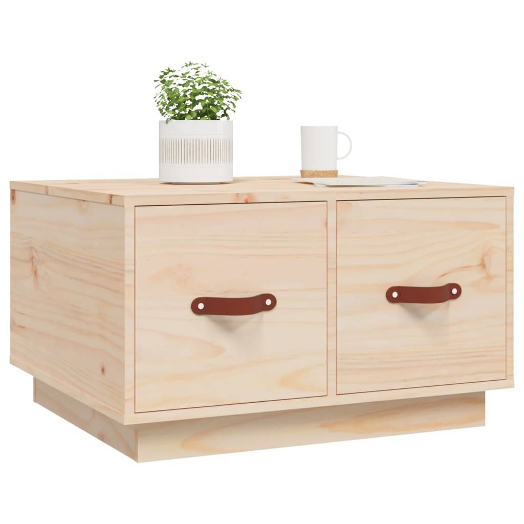 vidaXL Couchtisch 60x53x35 cm Massivholz Kiefer