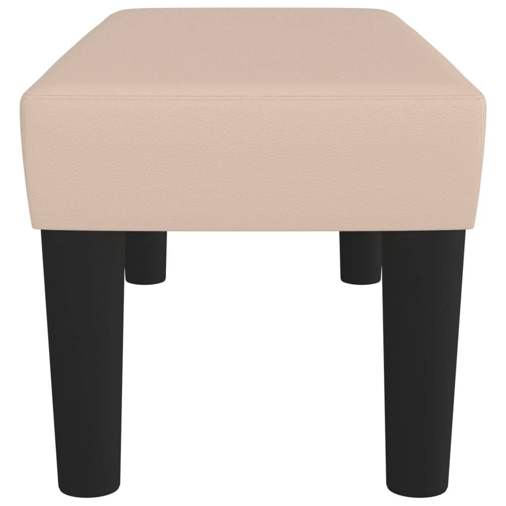 vidaXL Sitzbank Cappuccino-Braun 70x30x30 cm Kunstleder