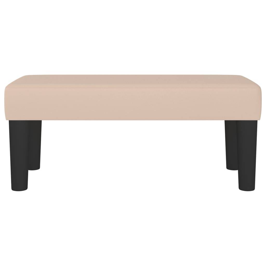 vidaXL Sitzbank Cappuccino-Braun 70x30x30 cm Kunstleder