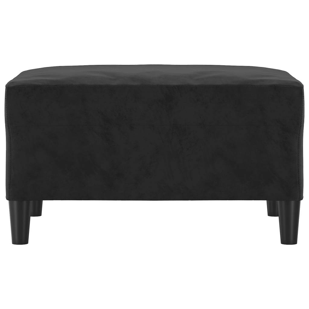 vidaXL Fußhocker Schwarz 70x55x41 cm Samt