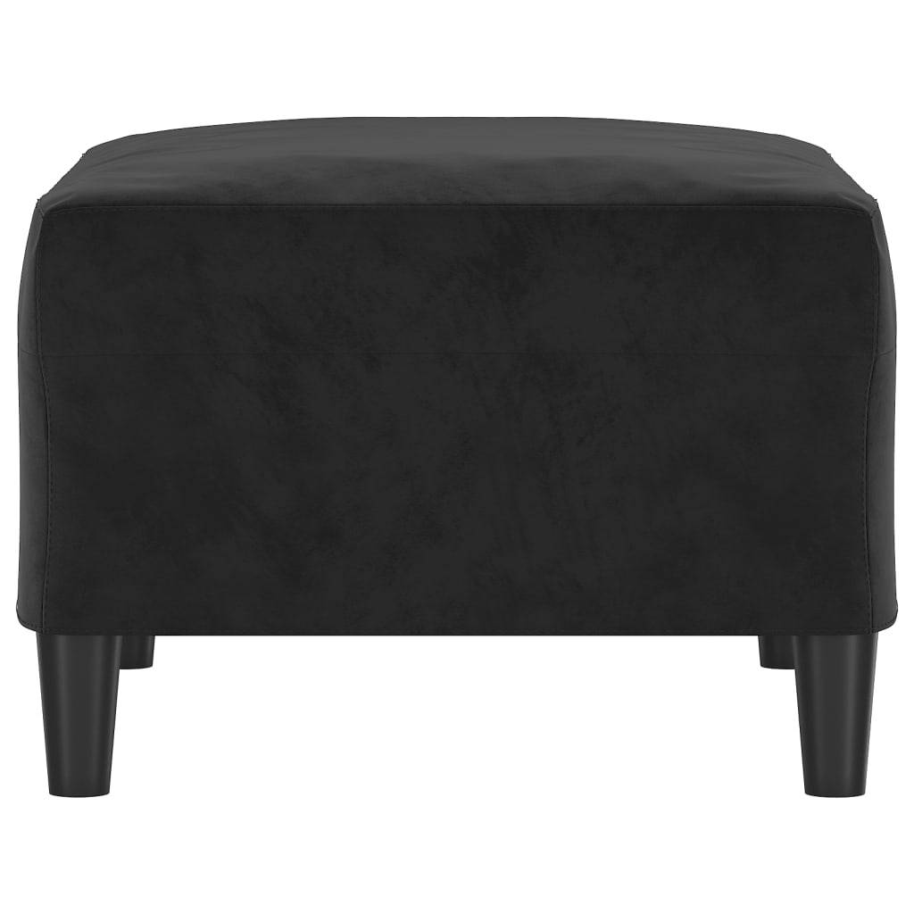 vidaXL Fußhocker Schwarz 70x55x41 cm Samt