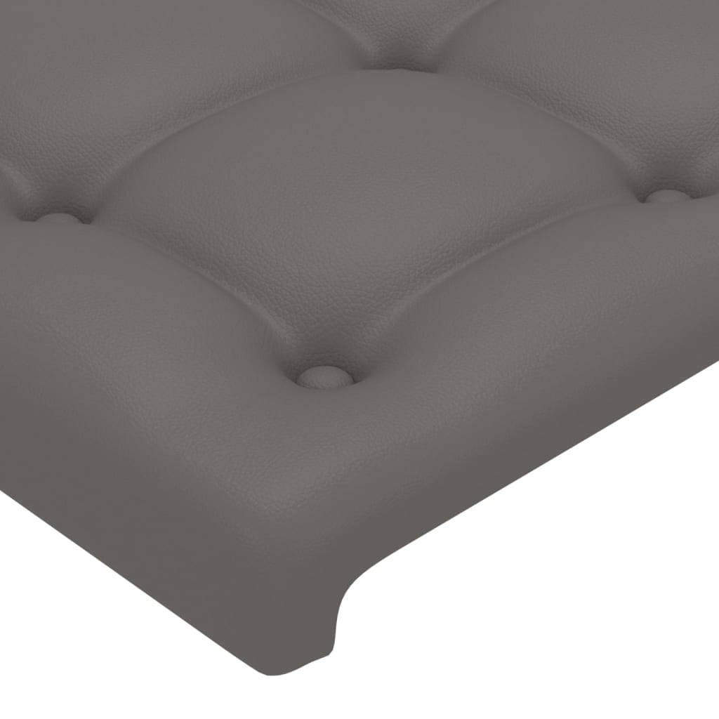 vidaXL Kopfteile 2 Stk. Grau 72x5x78/88 cm Kunstleder