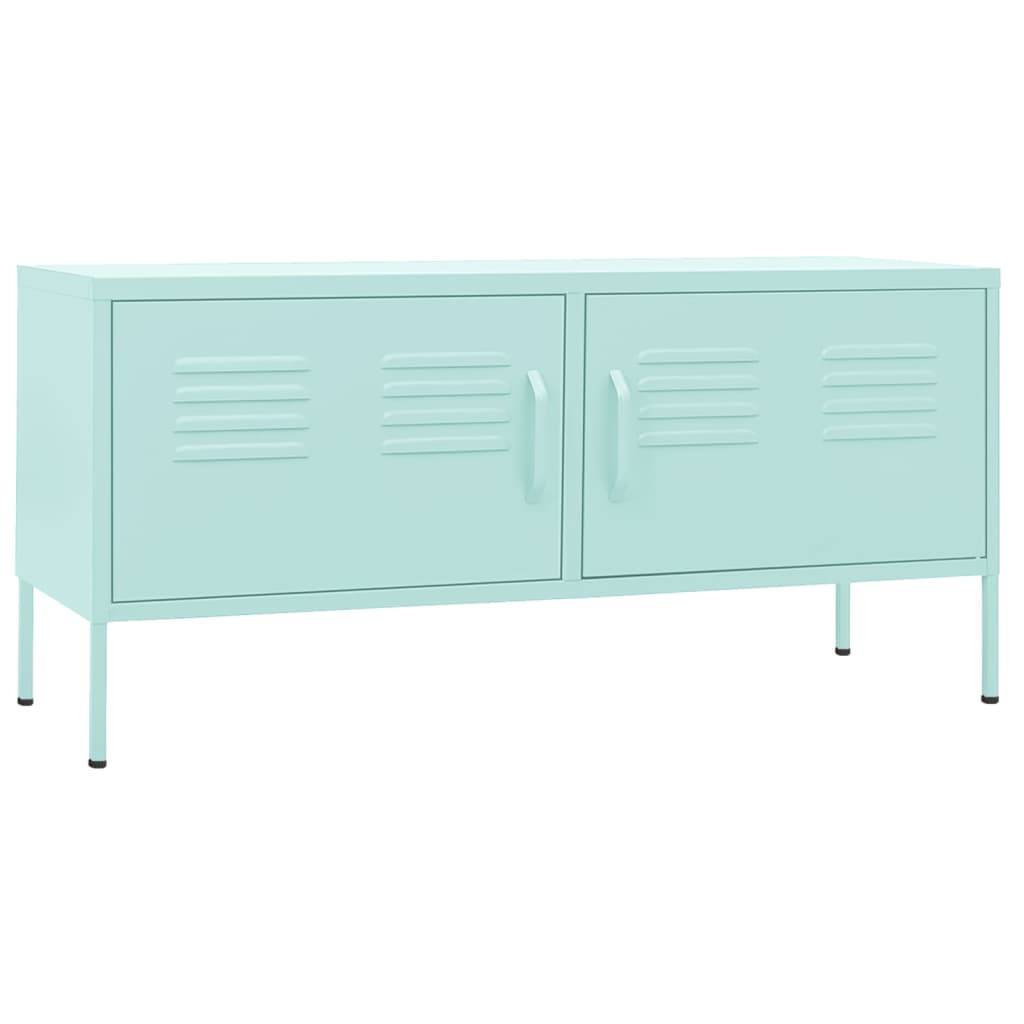 vidaXL TV-Schrank Minzgrün 105x35x50 cm Stahl