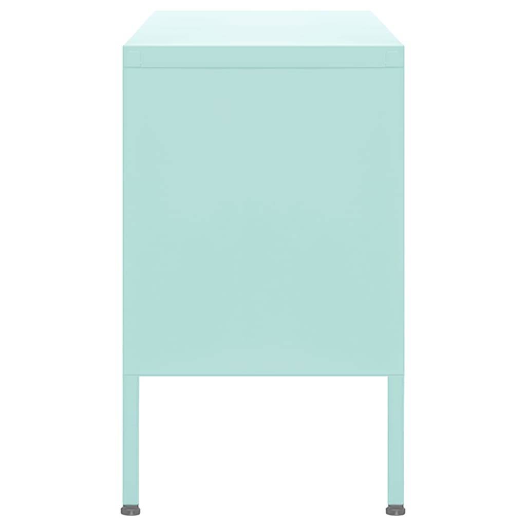 vidaXL TV-Schrank Minzgrün 105x35x50 cm Stahl