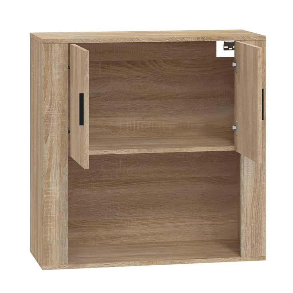 vidaXL Wandschrank Sonoma-Eiche 80x33x80 cm Holzwerkstoff