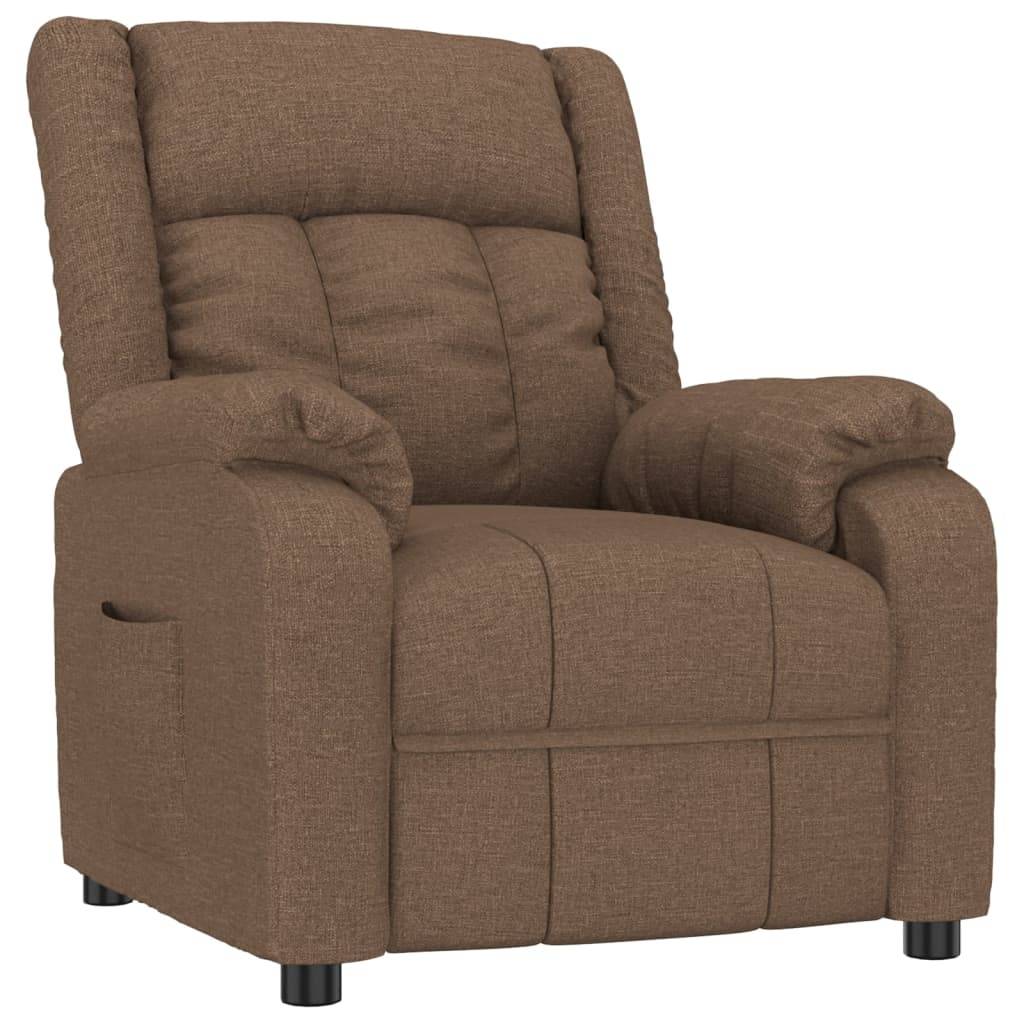 vidaXL Relaxsessel Braun Stoff