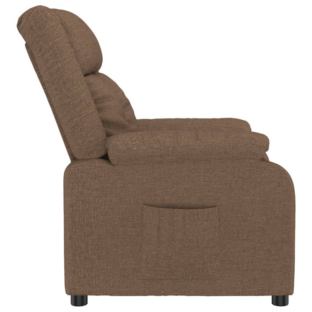 vidaXL Relaxsessel Braun Stoff