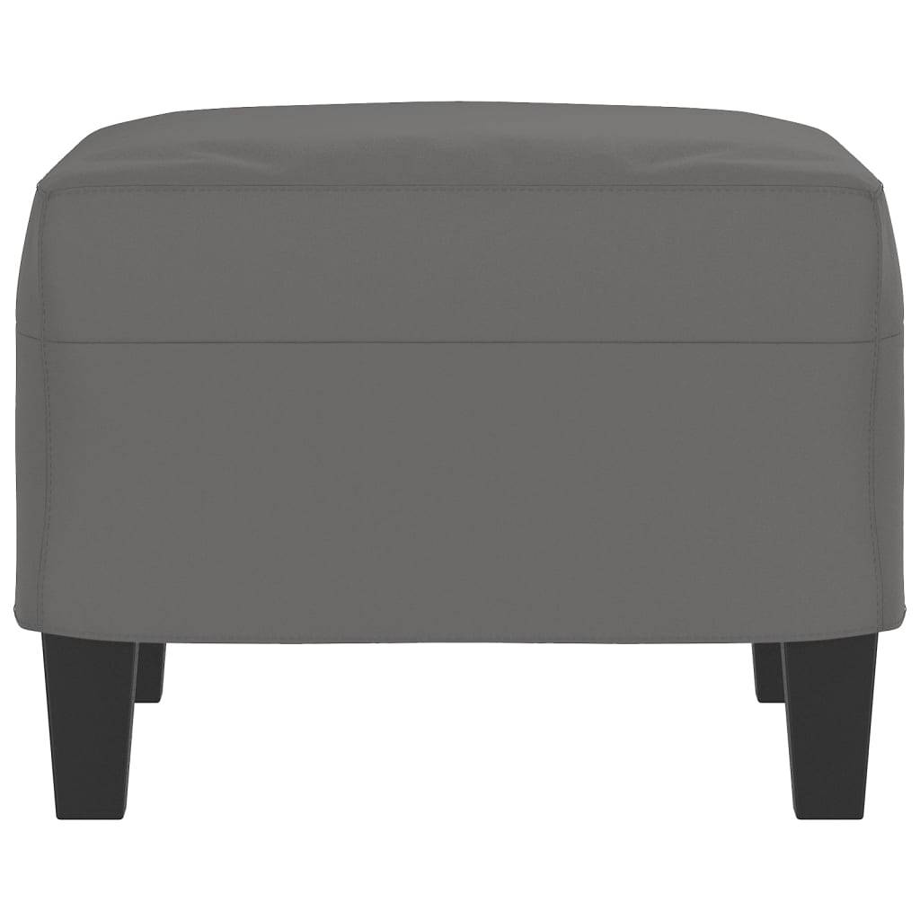 vidaXL Fußhocker Dunkelgrau 60x50x41 cm Mikrofasergewebe