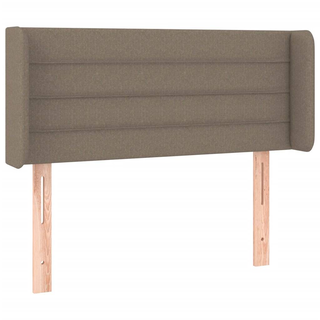 vidaXL LED Kopfteil Taupe 93x16x78/88 cm Stoff