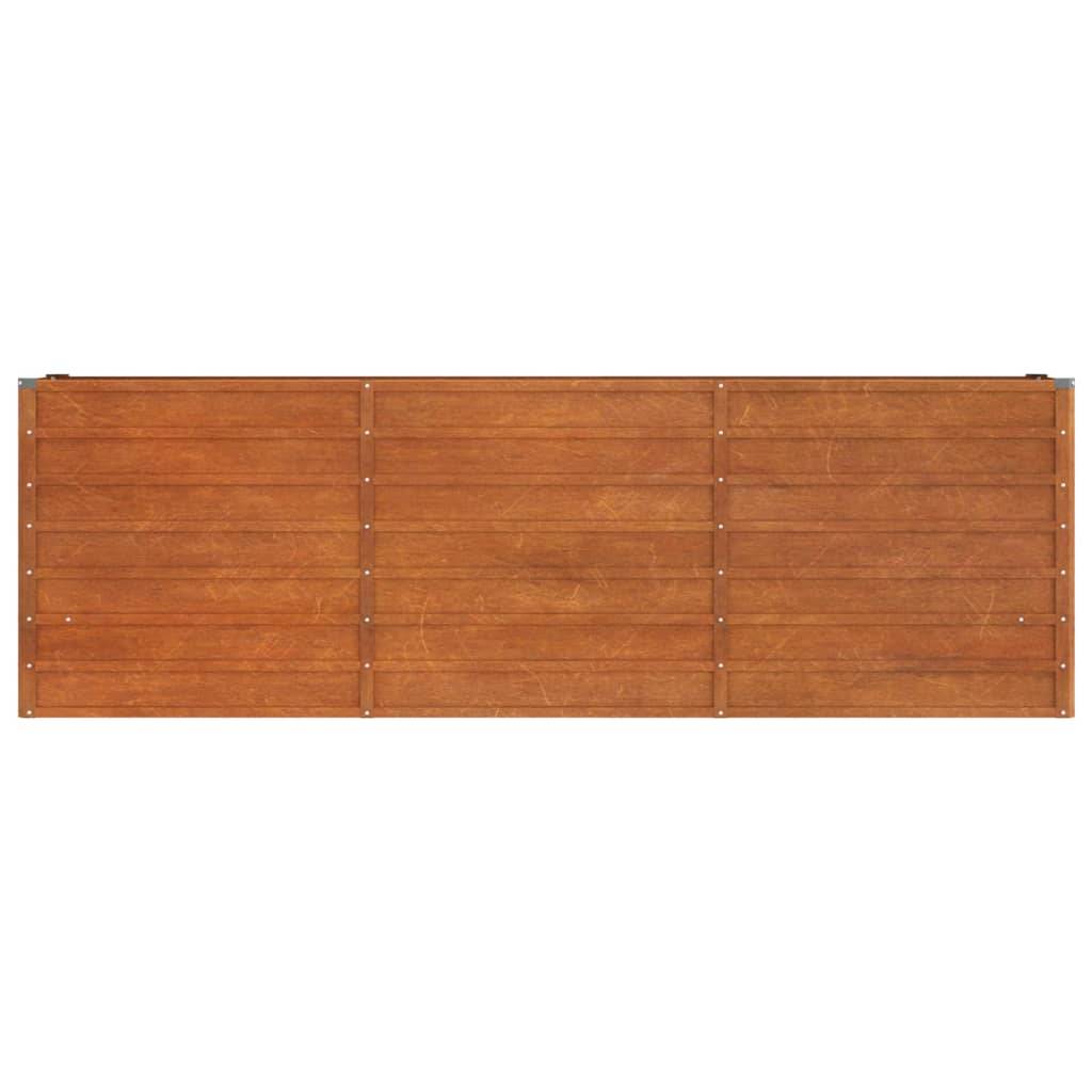 vidaXL Hochbeet Rostig 240x40x77 cm Cortenstahl