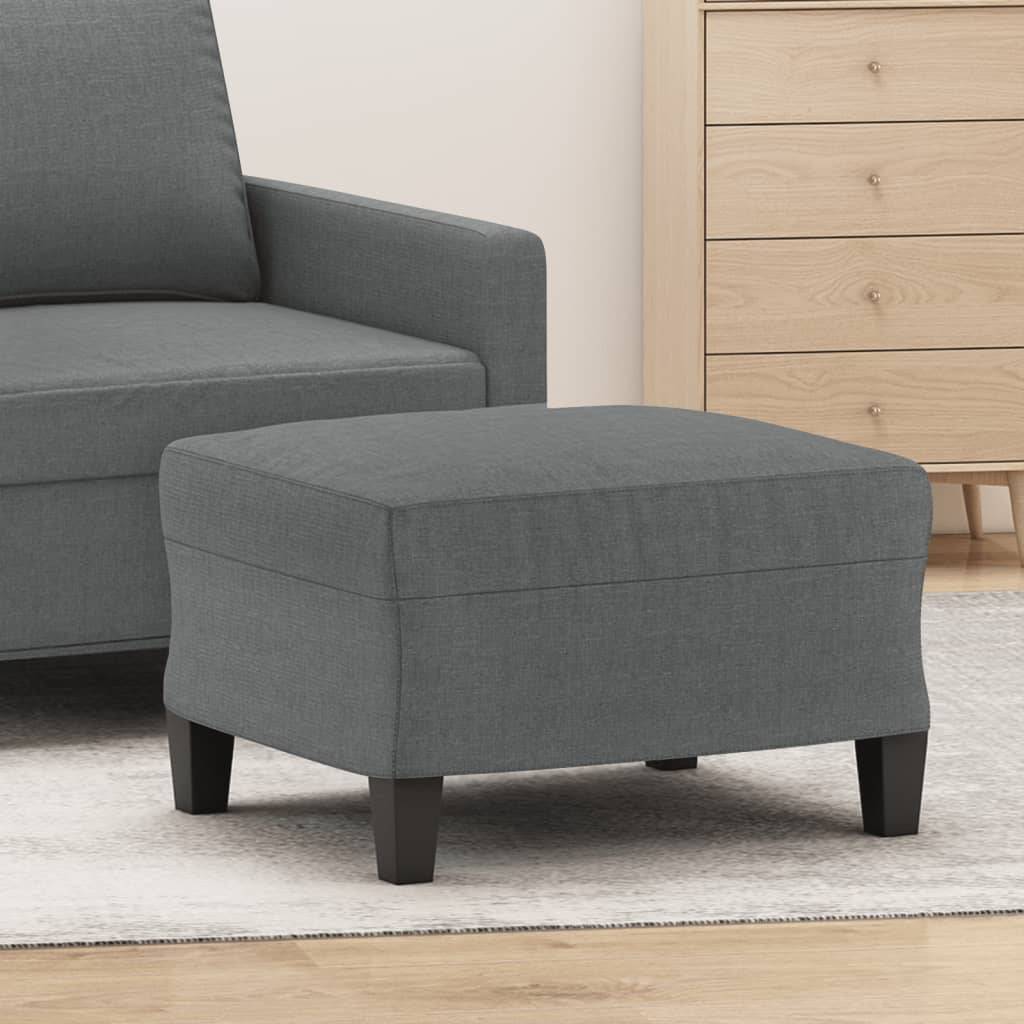 vidaXL Fußhocker Dunkelgrau 60x50x41 cm Stoff
