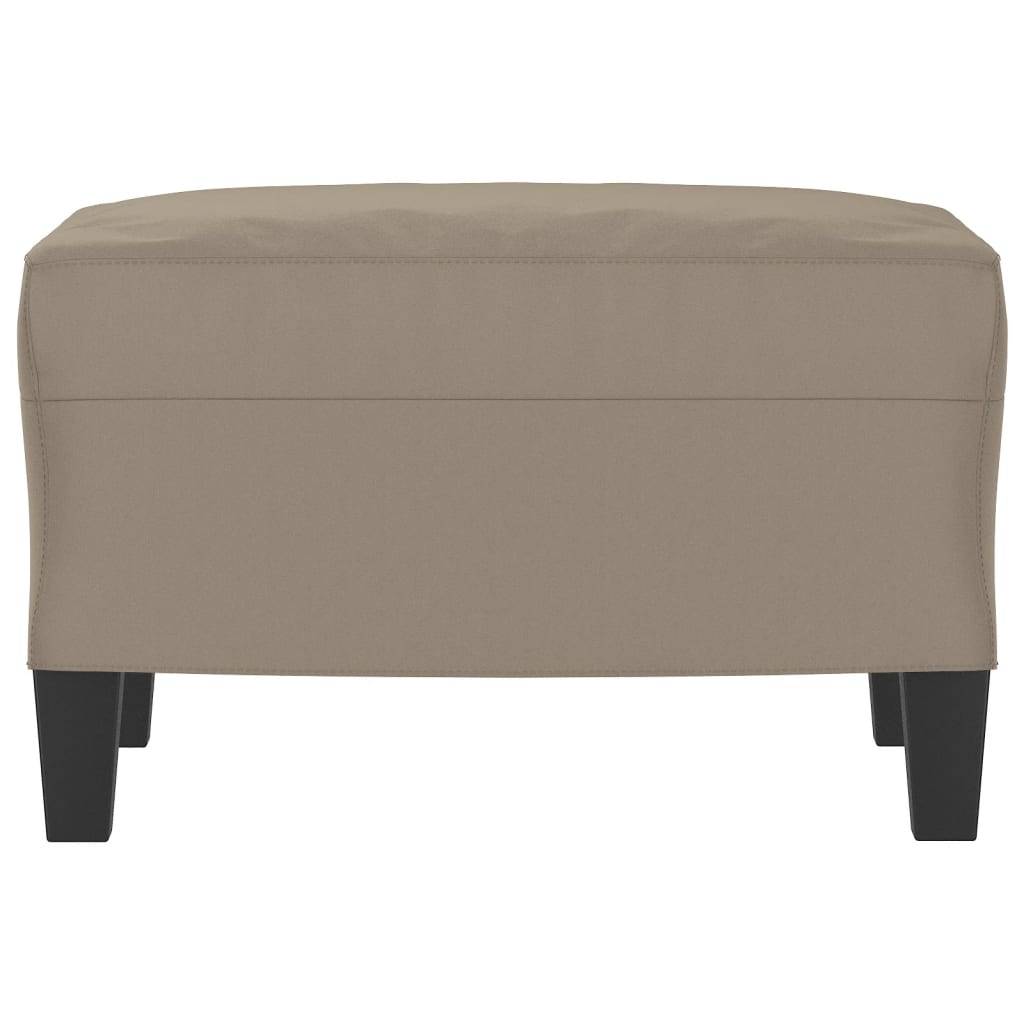 vidaXL Fußhocker Taupe 60x50x41 cm Mikrofasergewebe