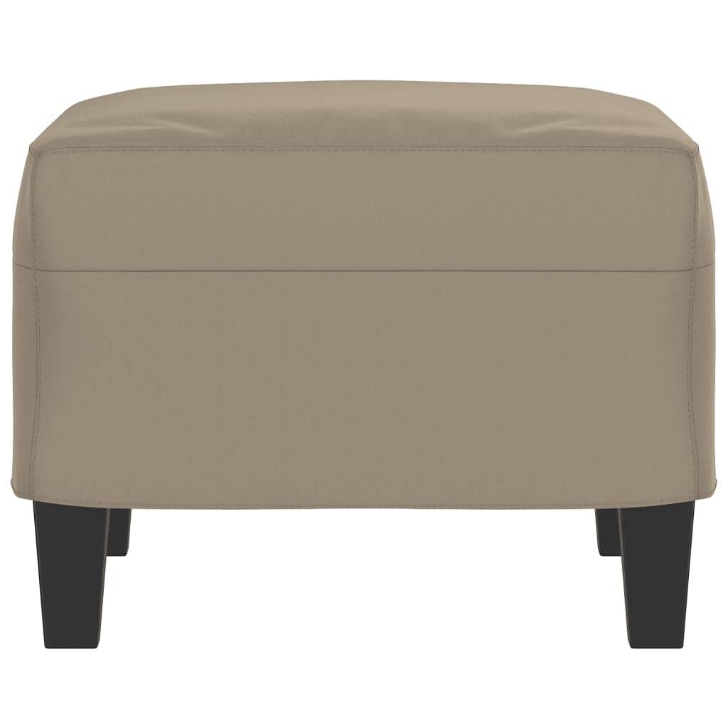 vidaXL Fußhocker Taupe 60x50x41 cm Mikrofasergewebe