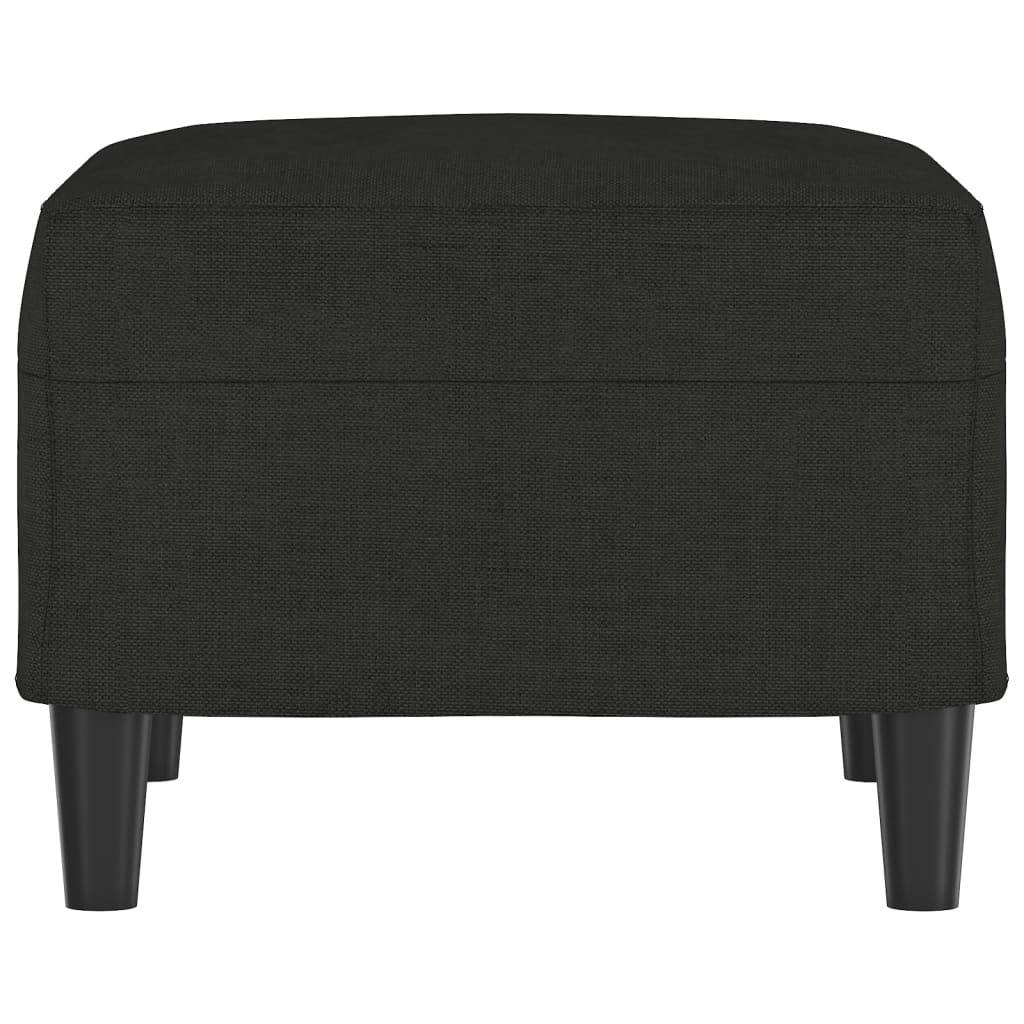 vidaXL Fußhocker Schwarz 60x50x41 cm Stoff