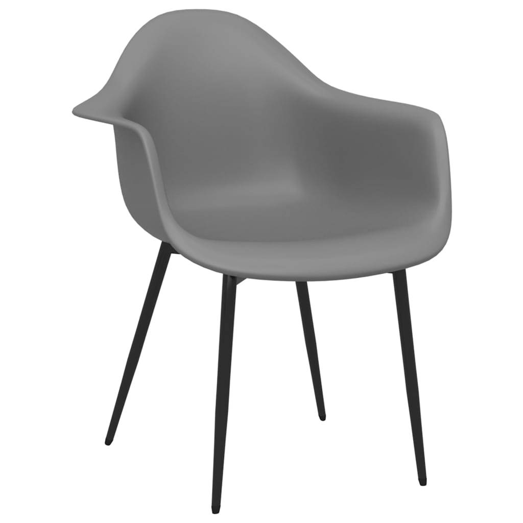 vidaXL Esszimmerstühle 6 Stk. Grau PP