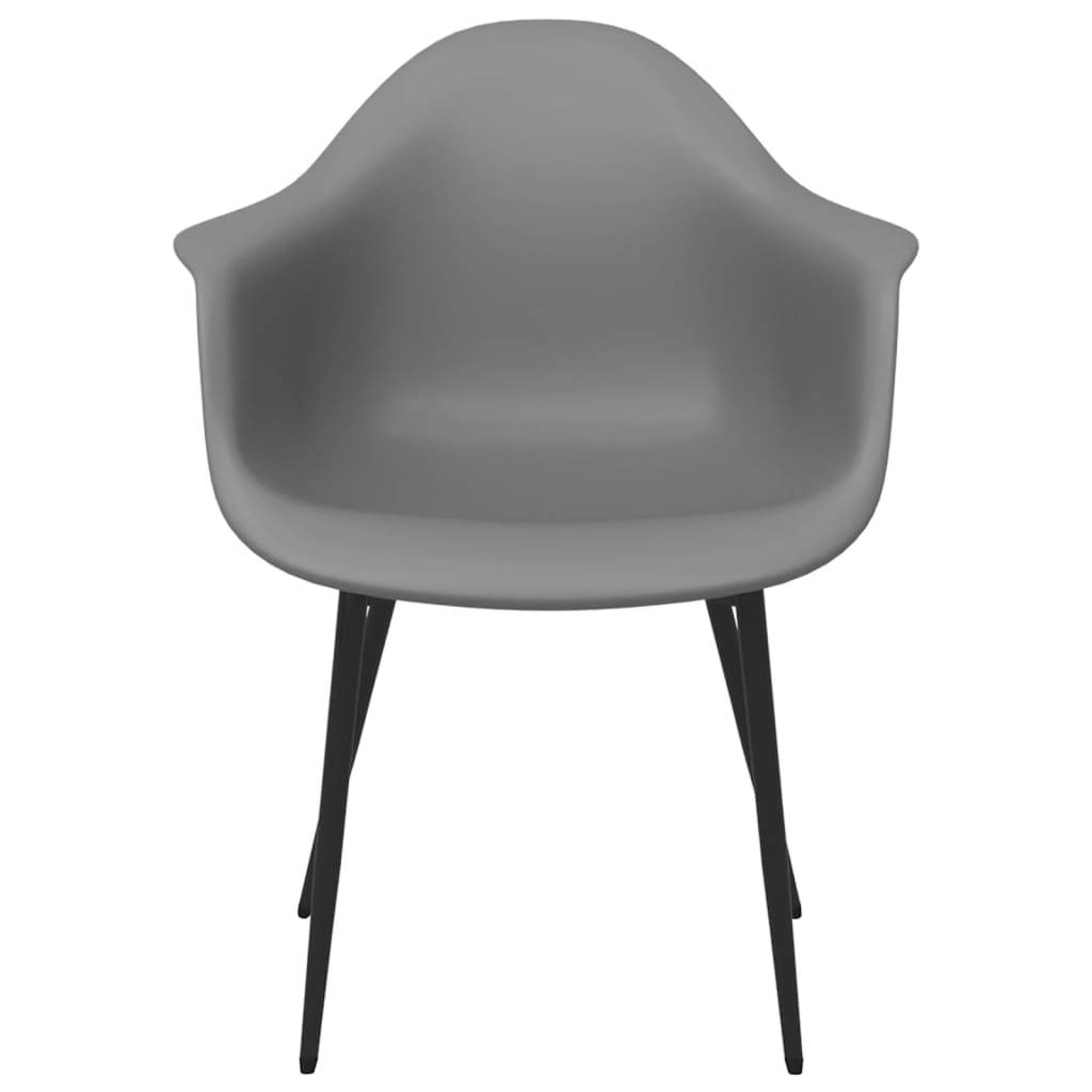 vidaXL Esszimmerstühle 6 Stk. Grau PP