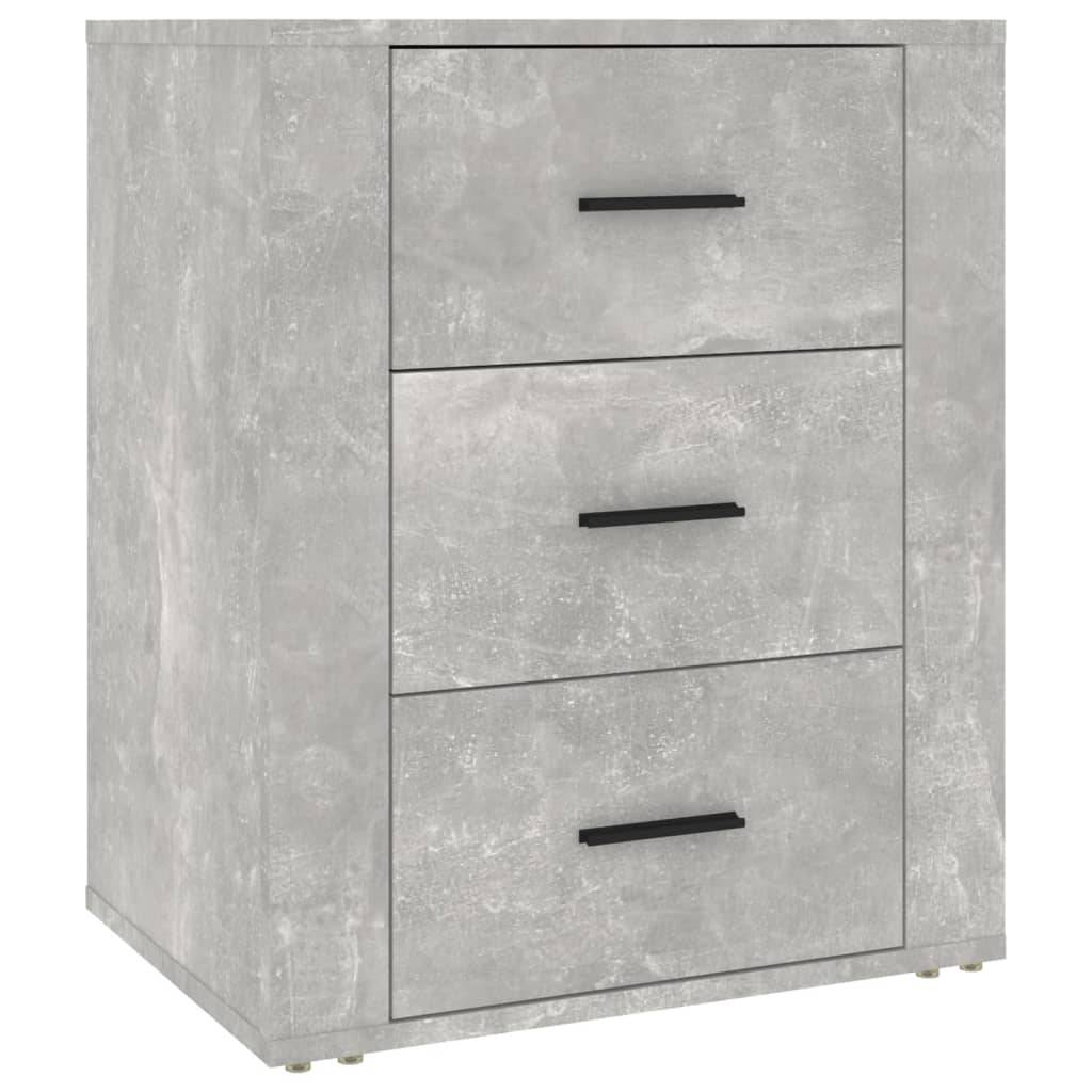 vidaXL Nachttisch Betongrau 50x36x60 cm Holzwerkstoff
