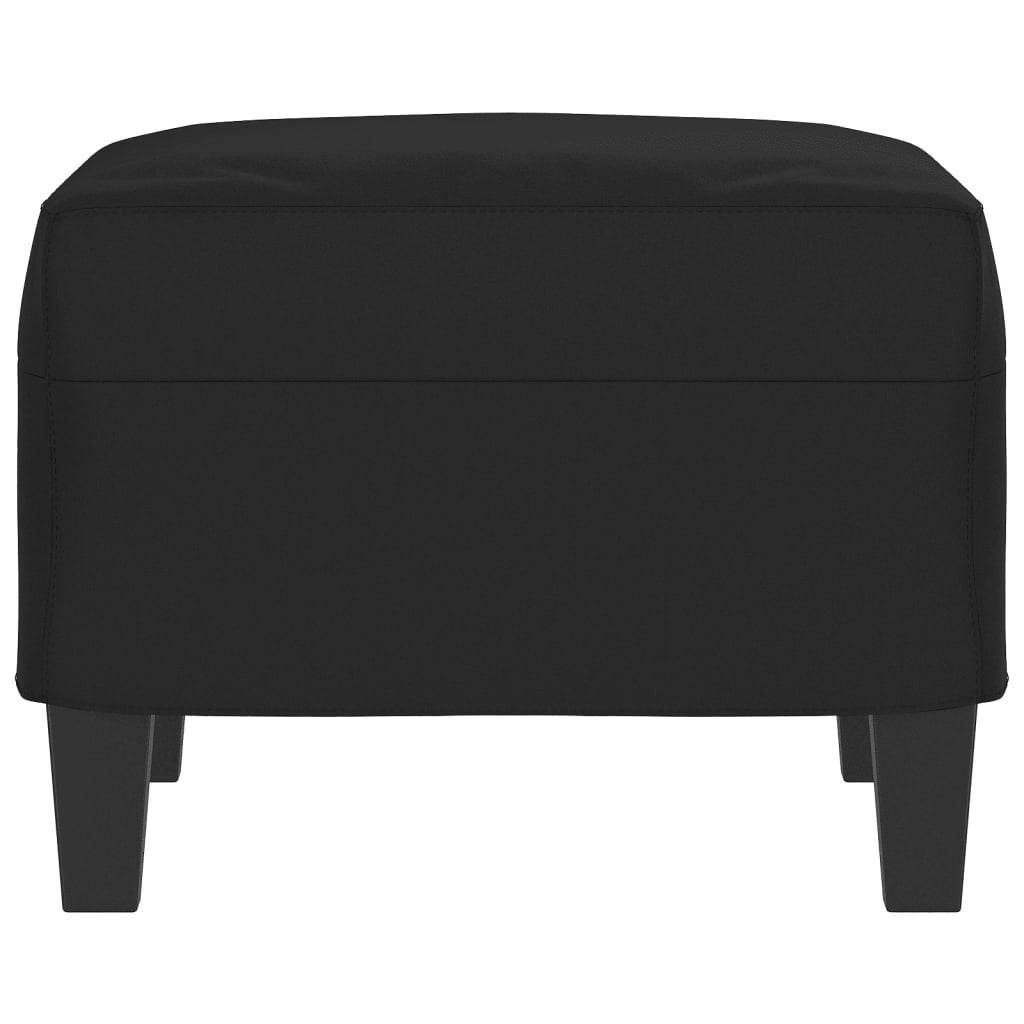 vidaXL Fußhocker Schwarz 60x50x41 cm Mikrofasergewebe